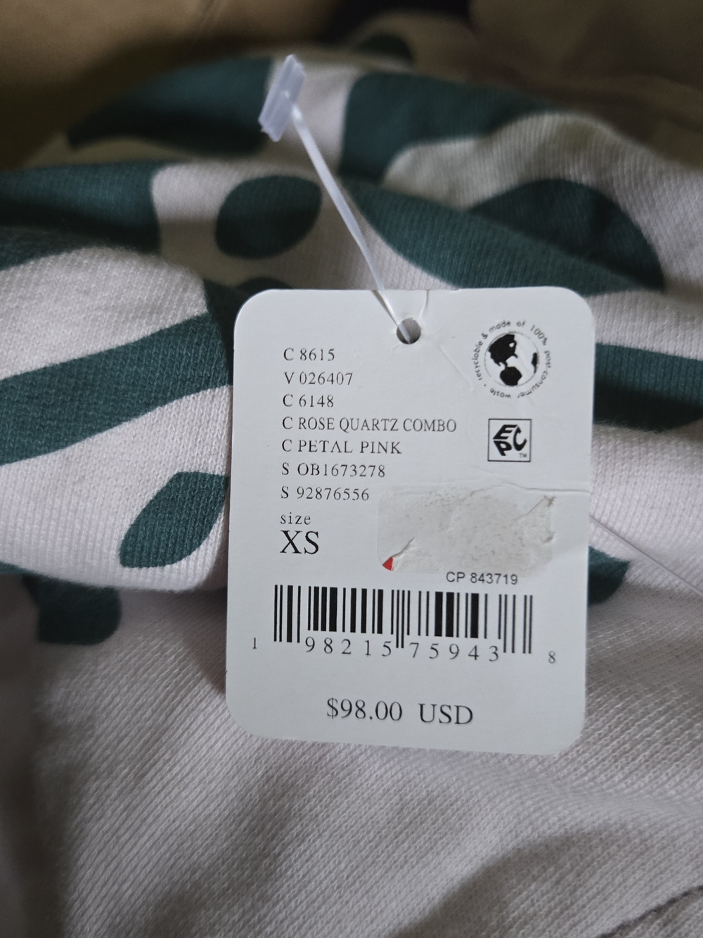 Free People Buti Logo Pullover - ROSE QUARTZ COMBO Size X Small - Picture 7 of 7